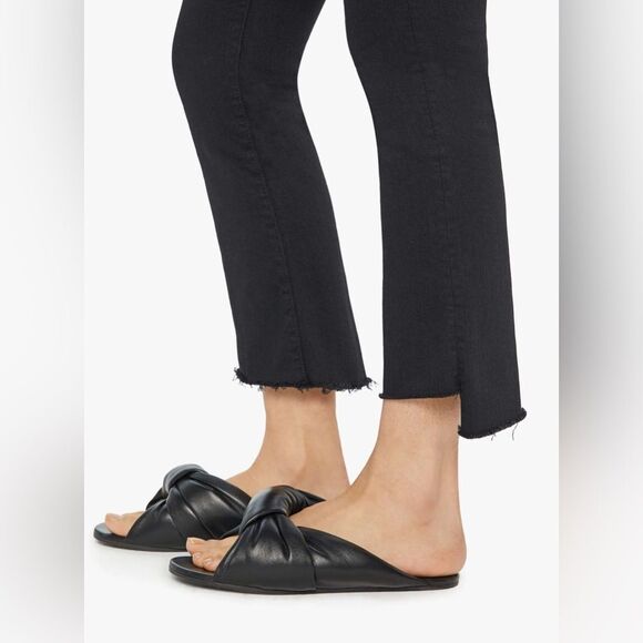MOTHER The Insider Crop Step Fray in black Not Guilty 26 - Picture 3 of 10